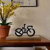 Minimalistic Bicycle Sculpture Abstract Wire Frame Road Mountain Bike Silhouette Statue Figurine Desktop Decoration Ornament Cyclist Present