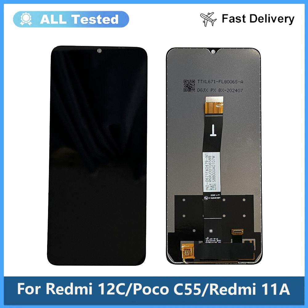 Полный модуль LCD экрана и сенсорного стекла для Redmi 12C Poco C55 Redmi 11A