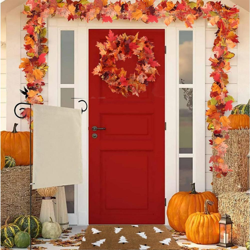 1 шт. Искусственная осенняя листва гирлянда осенняя гирлянда кленовый лист 175 см/шт. подвесная виноградная гирлянда День благодарения для дома свадьба камин вечеринка декор