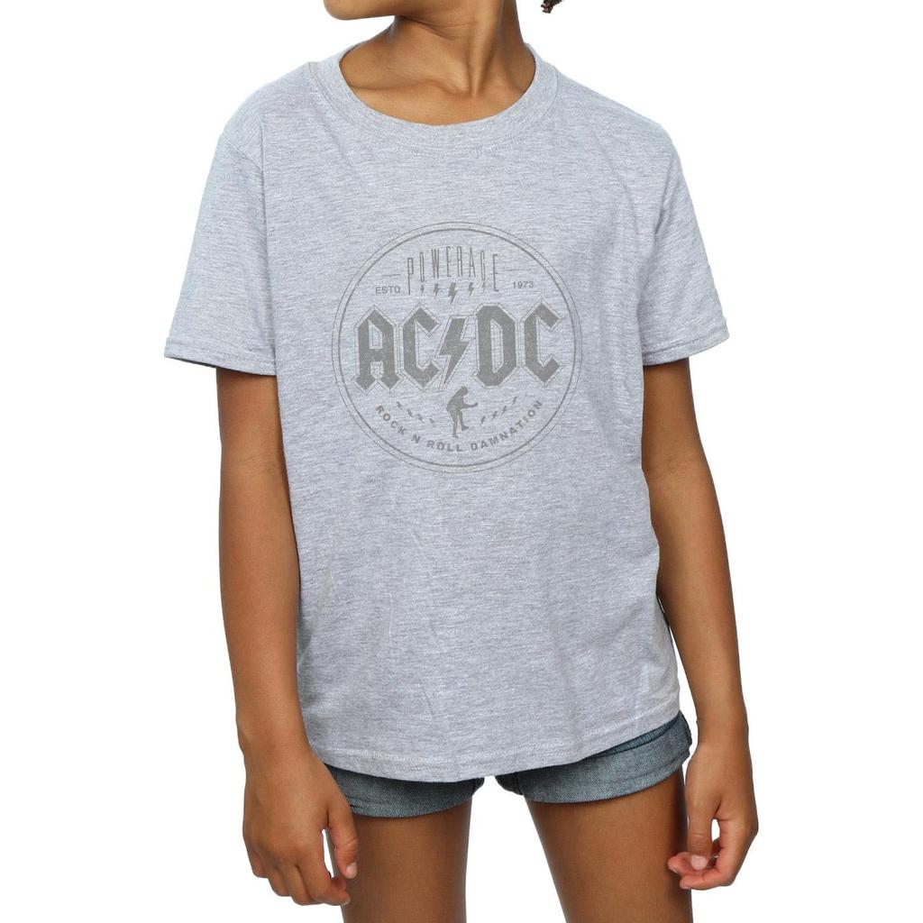 AC/DC Girls Rock N Roll Damnation Black Cotton T-Shirt