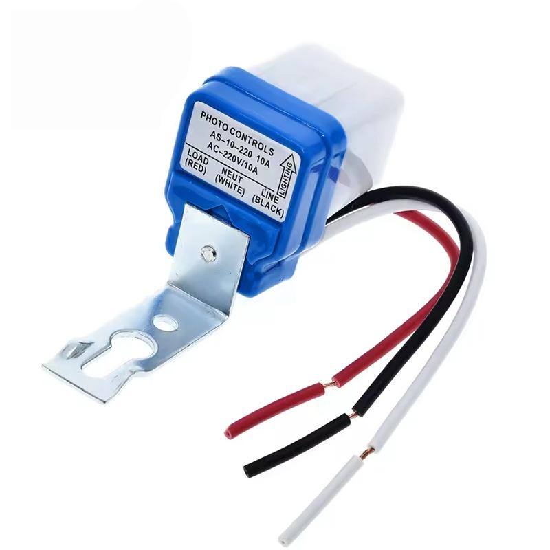 Street Light Switch AC220V 10A Photocell Sensor Automatic On Off Outdoor Lighting Controller for Energy Saving Garden Lamp