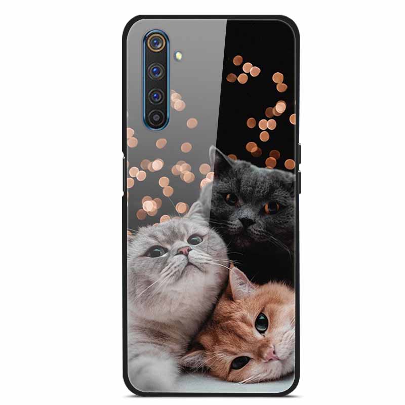 For Realme 6 Pro Tempered Glass Case for Realme 6 6S 6i Soft Bumper Hard Funda For Realme 6 Pro Phone Case Realme6 6 S 6i Cover