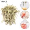 100pcs Disposable Bamboo Knot Party Decoration Bamboo Knot Skewers Household Cocktail Picks