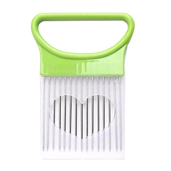 Держатель для нарезки лука из нержавеющей стали, слайсер для овощей, резак для картофеля, помидоров, лимона, кухонный измельчитель, вспомогательный инструмент, тендерайзер для мяса