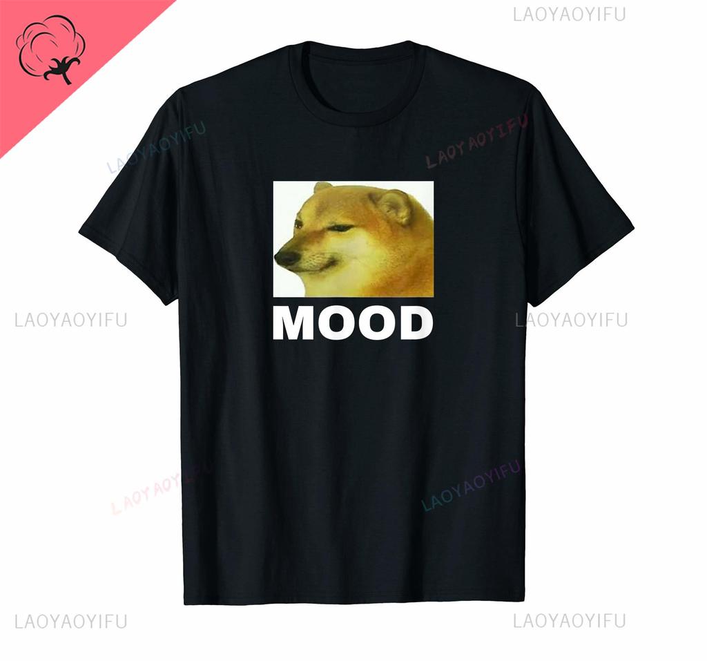 Interesting Idea More Design Cheems Ironic Doge Meme Swole Buff Dog T-Shirt for Men Women All-match T Shirt Tops Cotton Tees