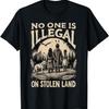 Коренные американцы Никто не нелегал на украденной земле Футболка10