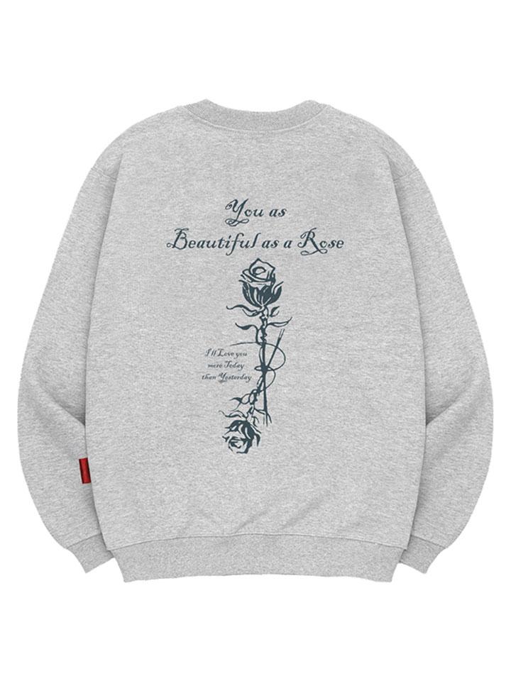 Свитшот Ellamo Twin Roses Унисекс Большой Размер S~4XL (Тип Б)