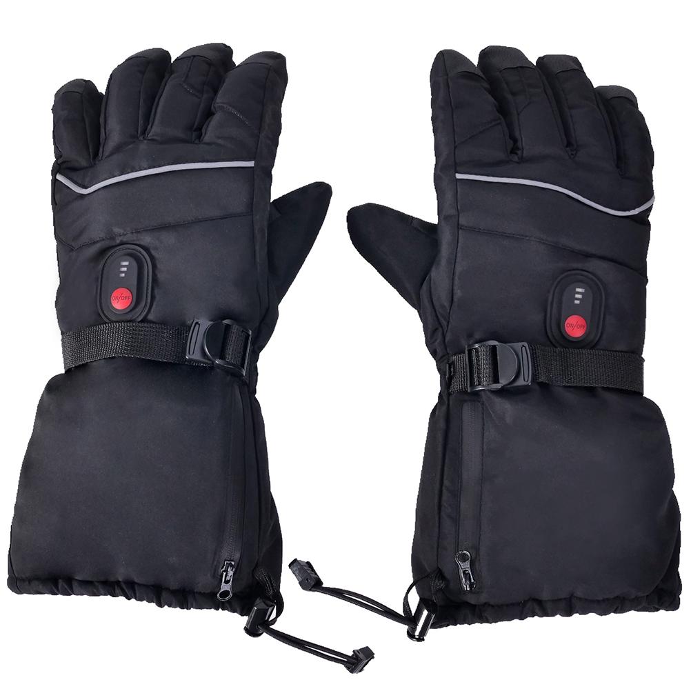 USB Heated Gloves Waterproof Touchscreen 3 Temperature Levels Gloves for Men Women Winter Indoor