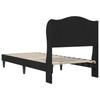 Bed Frame with Headboard Black 80 x 200 cm Velvet