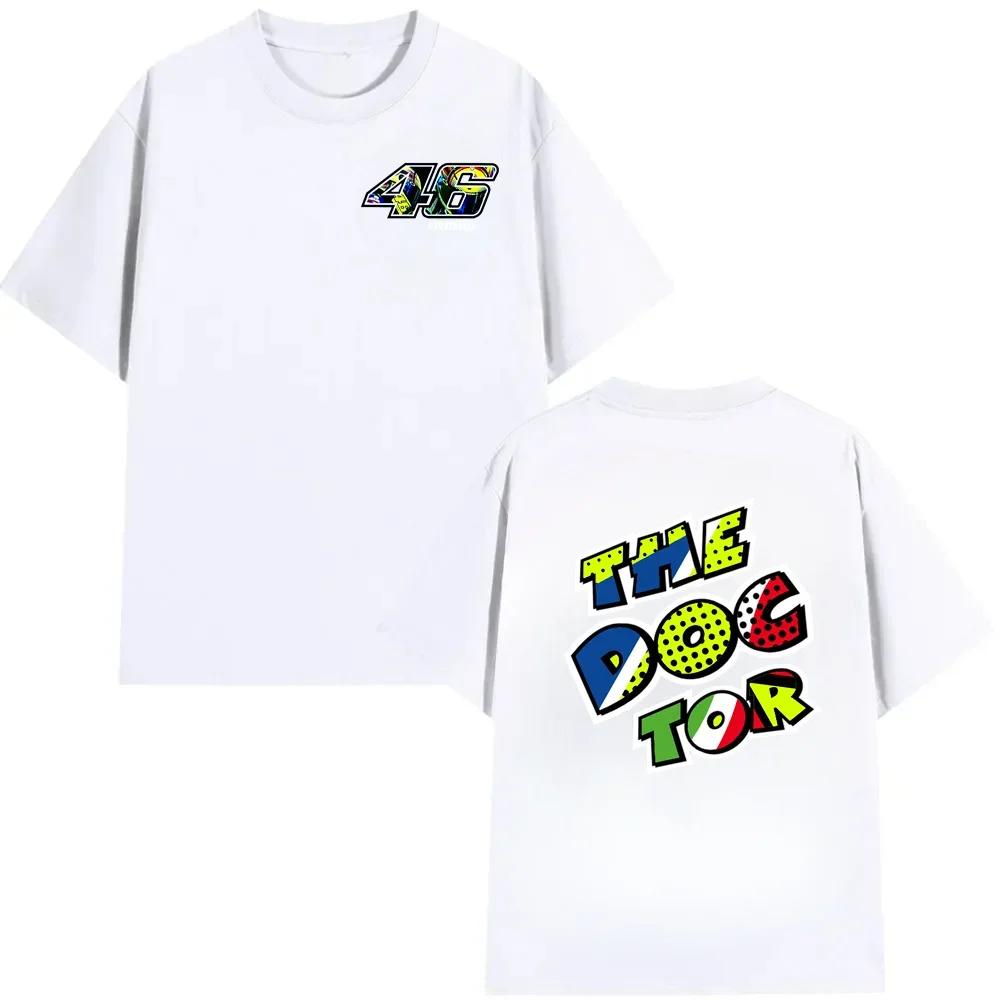 2025 Men T Shirt Casual Moto VR 46 GP Motorcycle Race Sportor Rossi T-shirt Summer Short Sleeves 100% Cotton S-3XL Cool Tee