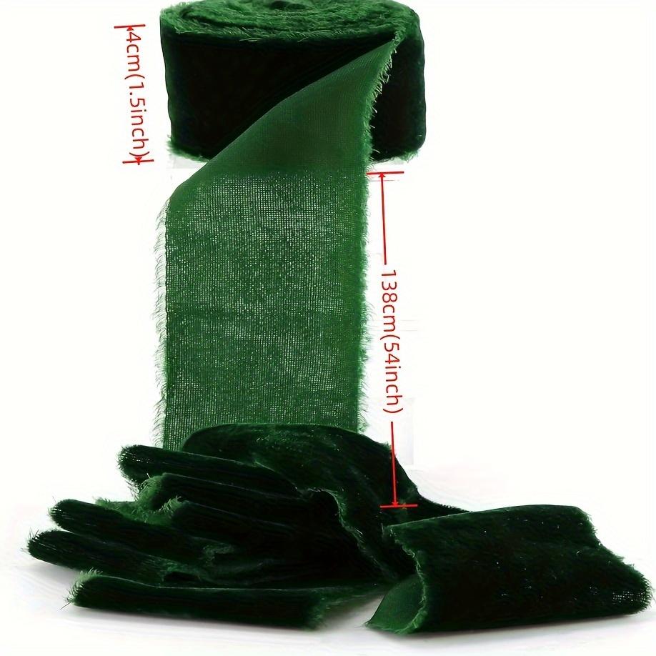 Изысканная бархатная лента ручной работы для сезонного декора дома и кухни в классическом стиле - 1 рулон 1,5 дюйма x 1 ярд бархатной ленты с оверлоком