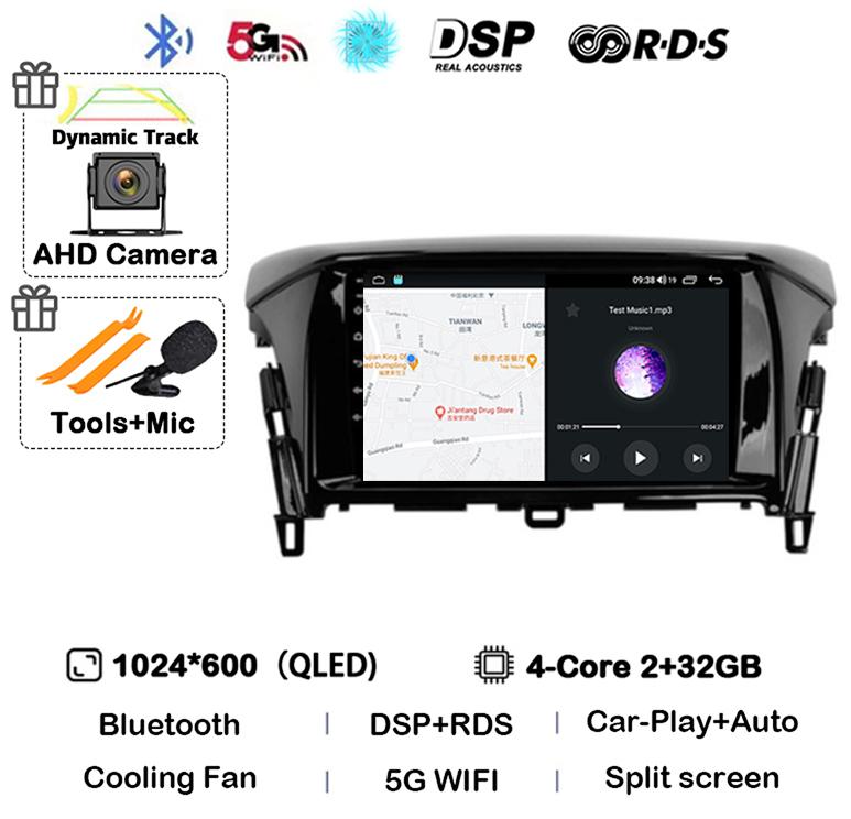 Android 14 Carplay Auto For Mitsubishi Eclipse Cross 2017 2018 2019-2022 Car Radio Stereo Multimedia Video Player Navigation GPS