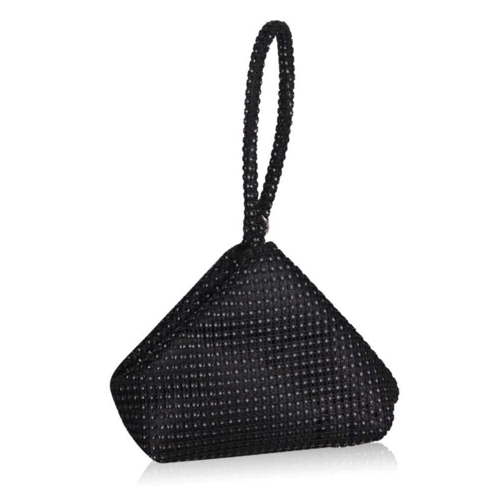 Блестящий клатч с имитацией стразов, треугольный дизайн, женская сумочка, вечерняя вечеринка