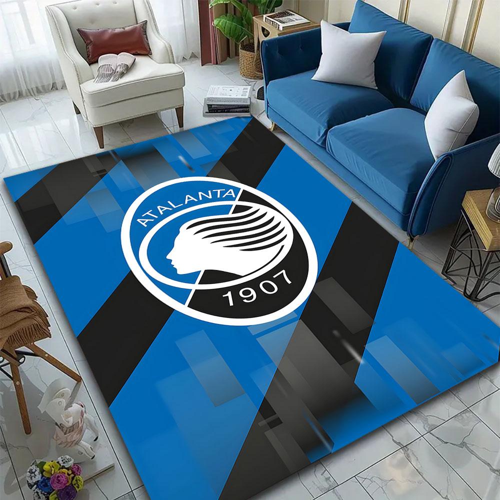 Atalanta 1907 Football Club Logo Design Patterned carpet, suitable as a non slip play mat for the living room and bedroom sofa
