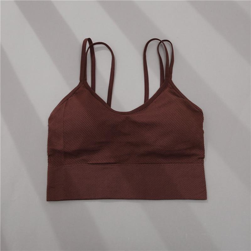 Женский укороченный топ, бесшовное нижнее белье, топы на бретелях с двойными бретелями, женское сексуальное женское белье, дышащее нижнее белье, бюстгальтер без косточек с открытой спиной, камзол