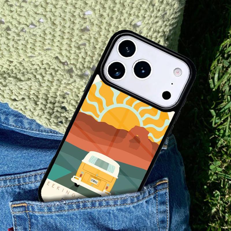 Чехол для телефона с рисунком фургона для серфинга для IPhone 11 12 13 14 15 16e 17 Pro Max Чехол для IPhone 17 Air