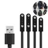 Universal Smart Watch Charger Cord Magnetic Charging Cable 2/4 Pin Usb Charger