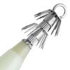 1/5PCS Noctilucent Jigs Luminous Squid Hook Wood Shrimp Lures Fishing Tackle Octopus Bait