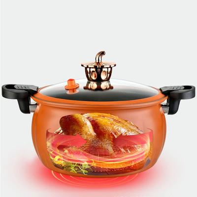 5/8 л кастрюля для тыквенного супа с антипригарным покрытием, тыквенная кастрюля под давлением, эмалированная кастрюля для тушения