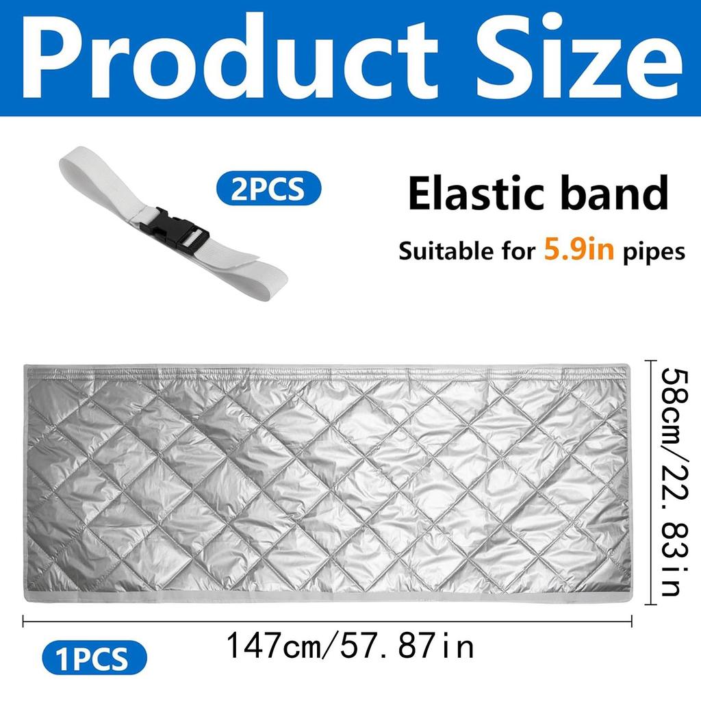 Изоляционная оплетка для шланга кондиционера Защитная обмотка для выхлопной трубы кондиционера Регулируемый ремешок с пряжкой Изолированный чехол для шланга для дома
