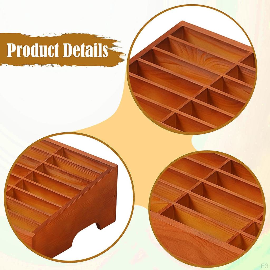 Управление хранилищем телефона 24 ячейки Многофункциональный портативный прямоугольный настольный органайзер для