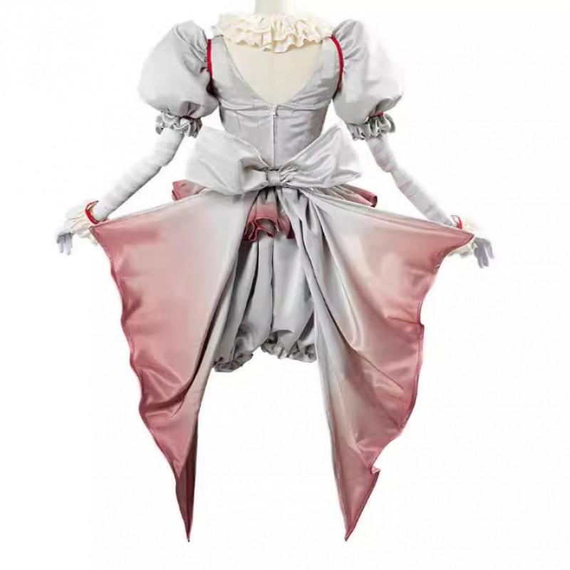 Halloween Clown Cosplay Costume Scary Movie Character Roleplay Outfit Festive Parties