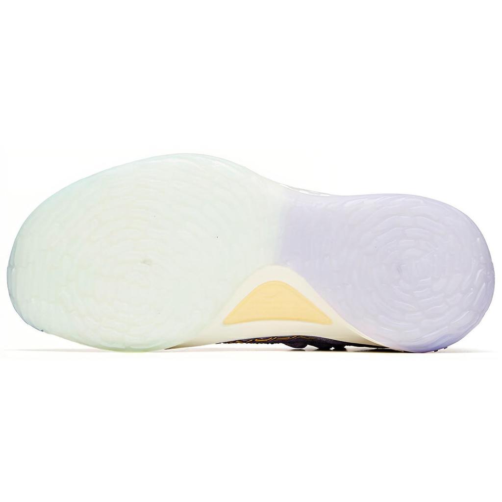 Anta Pechoin X Shock Absorbing Non-Slip Durable Mid-Top Basketball Shoes Women Basketball Shoes Purple Green 122021102-3