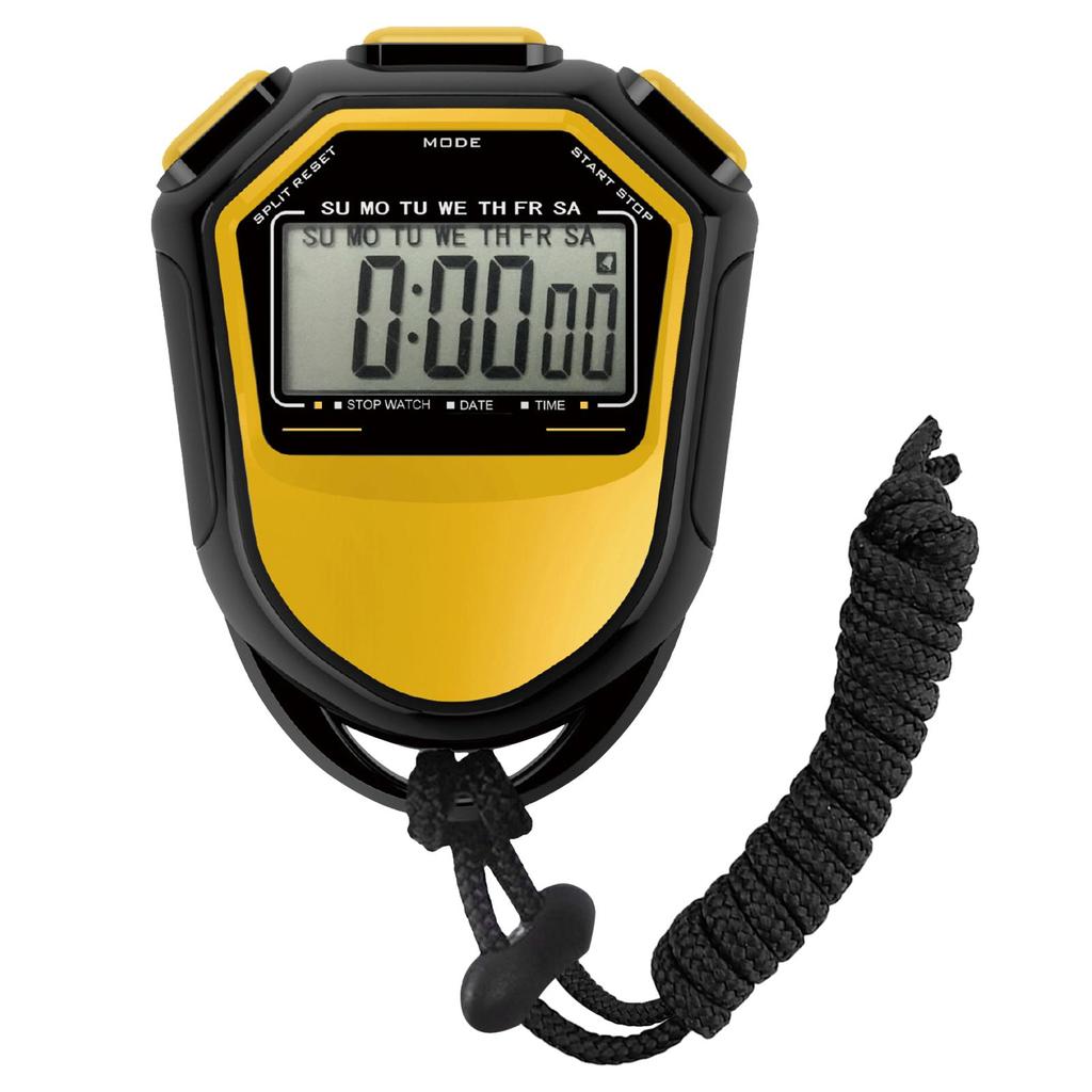 Waterproof Stopwatch Digital Handheld LCD Timer Chronograph Sports Counter with Strap for Swimming