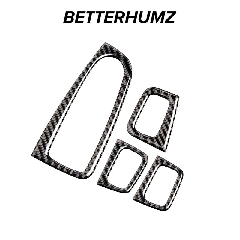 Углеродное волокно для Mercedes Benz W205 C Class GLC X253 Окно автомобиля Панель управления Отделка Кнопка Рамка Наклейки Интерьер