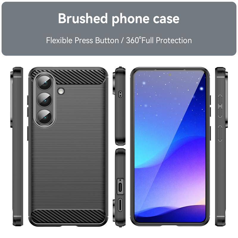 For Cover Samsung Galaxy S26 Case For Samsung S26 Pro S26Ultra S26Plus Soft Silicone Carbon Fiber Back Case For Samsung S26 Case