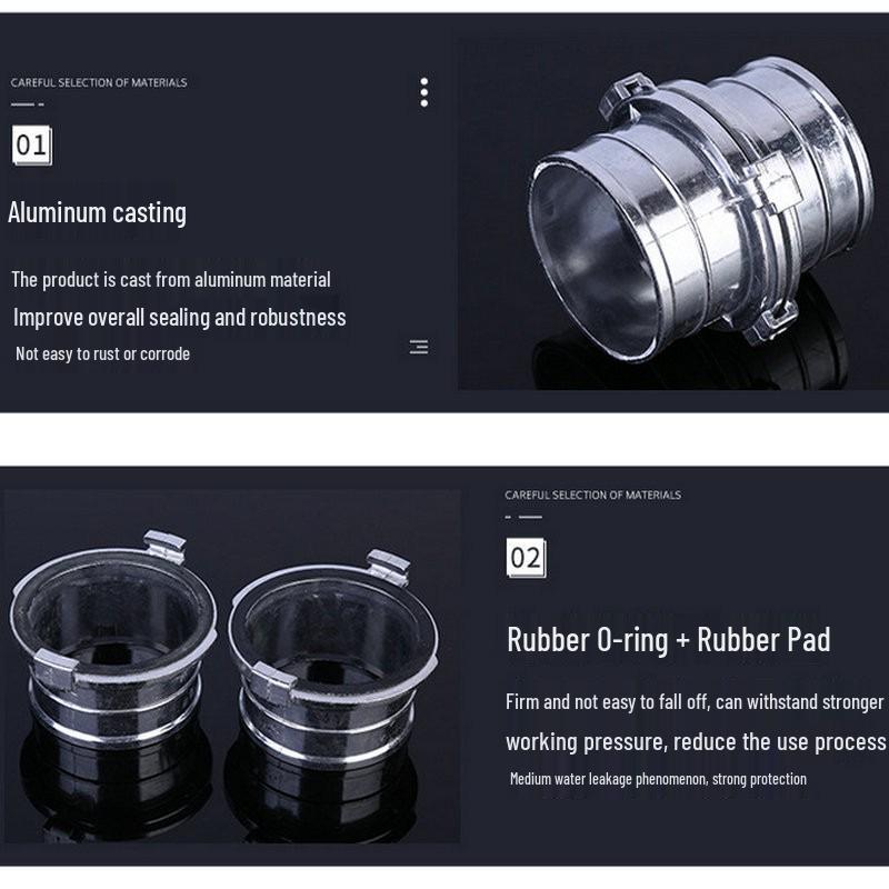 Aluminum Alloy Agricultural Water Connector: Quick Joint for Large To Small Water Pipes