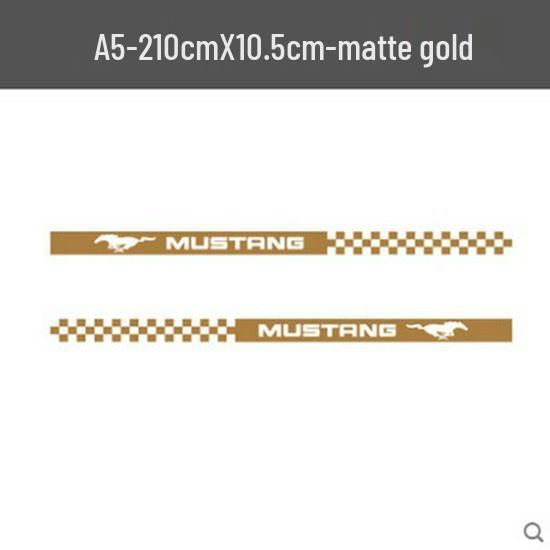 Ford Mustang Side Skirt Stripe Decoration - GT Edition Car Sticker