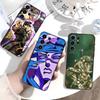 Чехол для телефона N-JoJo's Bizarre Adventure для Samsung S26, S25, S24, S23, S22, S21, S20, S30, Ultra, Plus, Fe, Note, 5G Черный