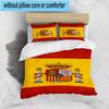 3pcs Spanish National Emblem Printed Bedding Set Duvet Cover Closure Includes 1 Duvet Cover & 2 Pillowcases Bedding Sets Home Decor Gifts