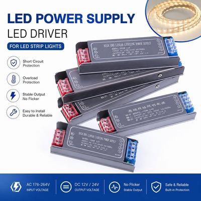 1 шт. импульсный блок питания DC 12V 24V, адаптер питания AC100-264V для световой коробки, вывески