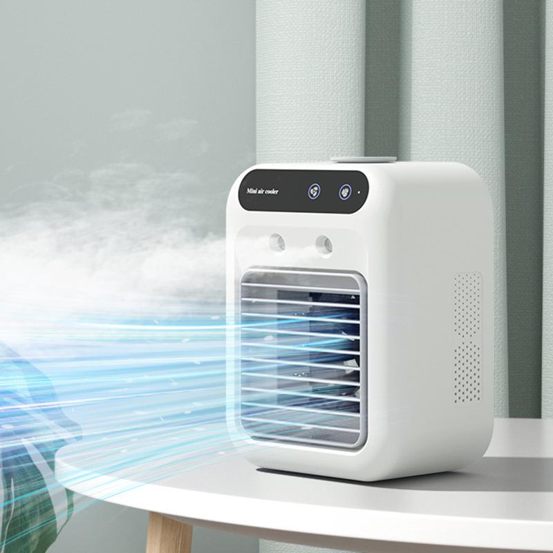 Portable Mini Air Cooler & Humidifier – Silent Desktop Dorm Fan for Cooling