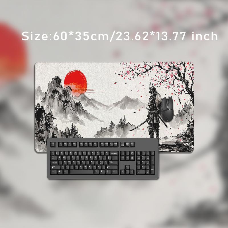 Mouse Pad Mount Fuji Red Sun Samurai Gaming XL HD New Mousepad XXL Mouse Mat Carpet Office Soft Computer Desktop Mouse Pad