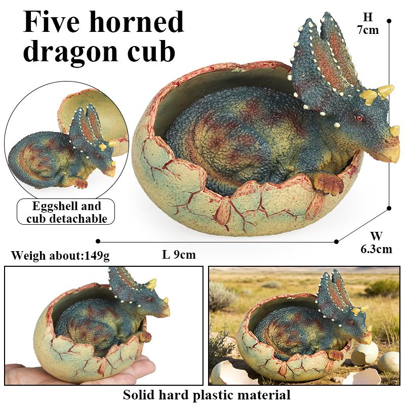 Oenux Классические детеныши динозавров Тираннозавр Сайхания Спинозавр Велоцираптор Птерозавр Модель коллекции треснувшего яйца динозавра Детская игрушка