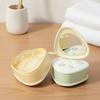 Leak Proof Denture Braces Container Cheese Shape Triangle Mouth Guard Case  Tooth Care Tool