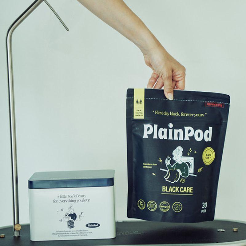 PlainPod Black Care Active Capsule Detergent