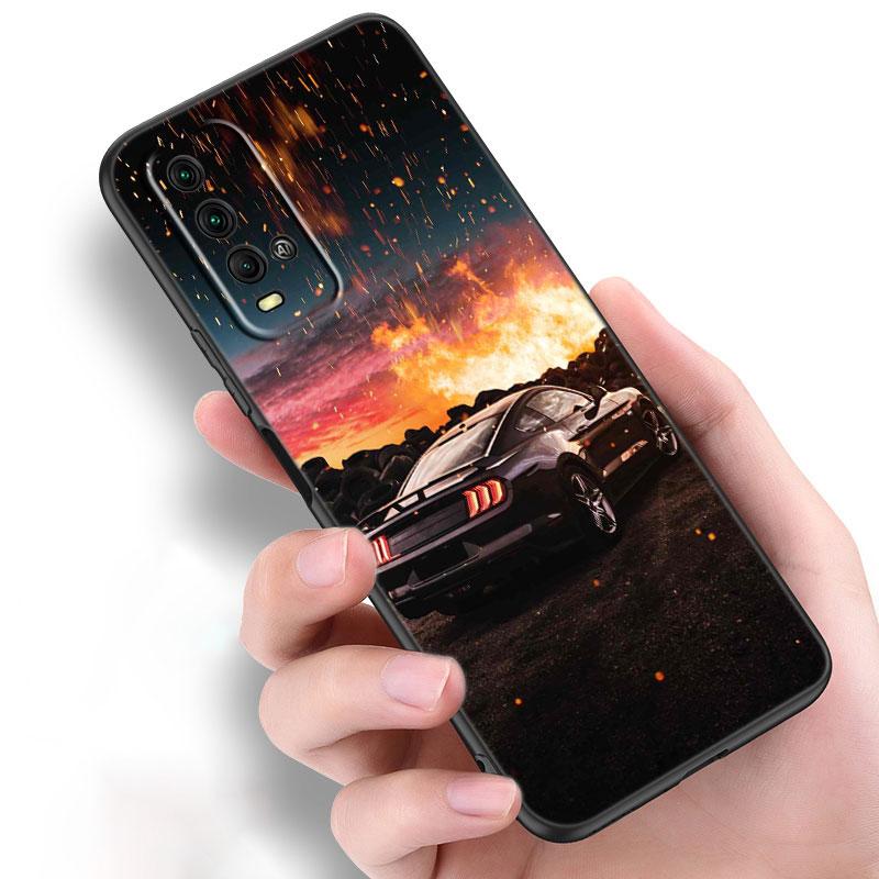 Крутой спортивный автомобильный чехол для телефона Xiaomi Redmi Note 10 9 Pro Max 10S 10T 9A 9C 9S 9T 8A 8T 8 7 Pro Мягкий черный чехол из ТПУ
