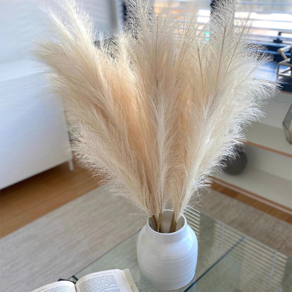 for Wedding Party Decor Beautiful Fluffy Fake Reeds Pampas Bouquet Pampas Grass Artificial Flowers
