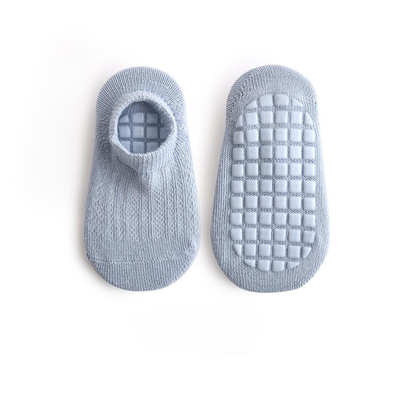 0-5 лет Хлопковые детские сетчатые носки Тонкие детские нескользящие напольные носки Короткие носки для малышей