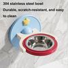 Indoor Cat Feeding Station 2-in-1 Wall Mounted Bowl, Elevated Food Anti-Tipping Foldable Raised Bowl Pet Feeder Shelf, Floating for Cats,