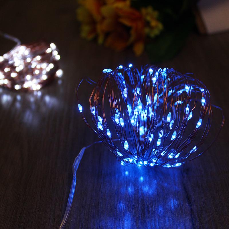 Solar-Powered LED Copper String Lights: Waterproof Outdoor Decor with Remote Control & 8 Functions