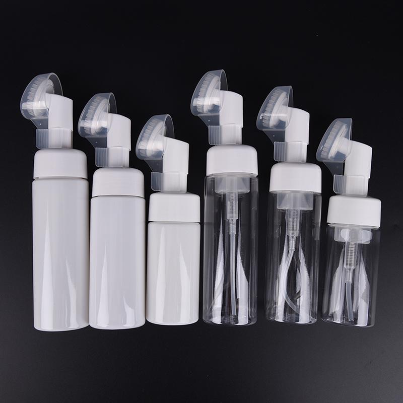 1Pc Foaming Bottle Froth Pump Soap Mousses Liquid With Cleansing Brush