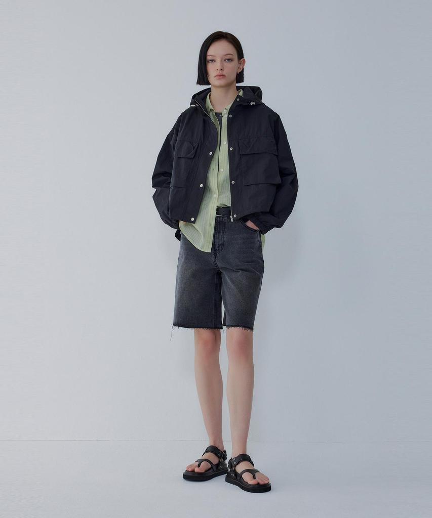 Voice Of Voices Back Print Pocket Hooded Jumper_Black 7156220004