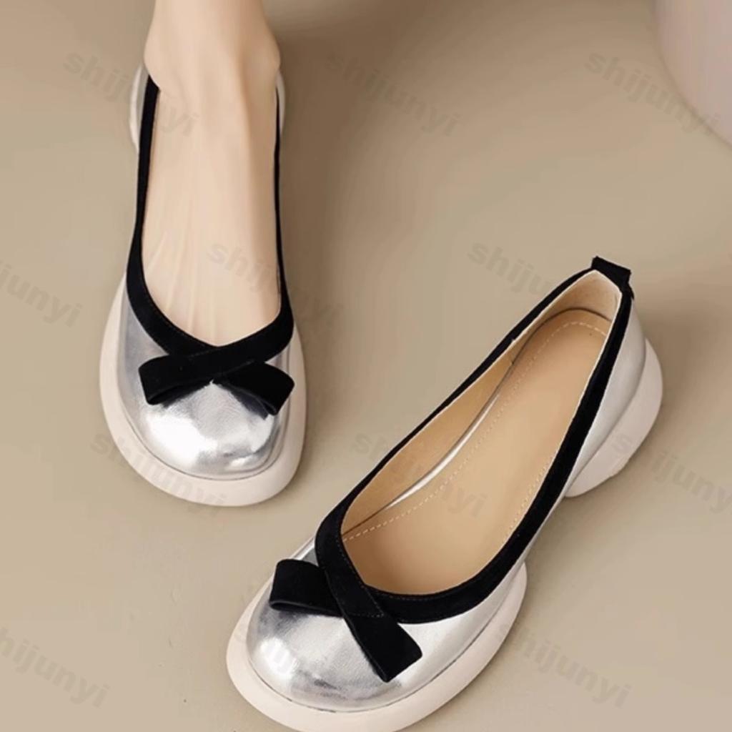 Мода 2024 года, осень, новые женские повседневные туфли из искусственной кожи на платформе, женские гладиаторские туфли для вечеринок, женские туфли в римском стиле с мелким каблуком