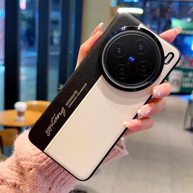 Ночная Молния Флуоресцентная Линия Двухпигментный Кожаный Чехол Для VIVO X200 Pro 200 pro mini X100S Pro X100 Ultra Защитная Крышка Объектива