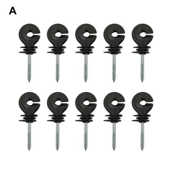10 шт. изоляционные гвозди портативный постукивающий тип устойчивые к солнцу фиксированной линии ABS высокопрочные изоляторы для забора пастбище